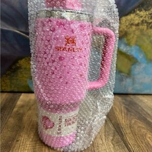 *Limited Edition- Sweet Hearts Stanley” Heart Design Pink Tumbler- 40oz NIB